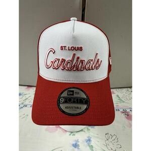 St. Louis Cardinals World Series Hat New Era 9FORTY Adjustable‎ Red MLB